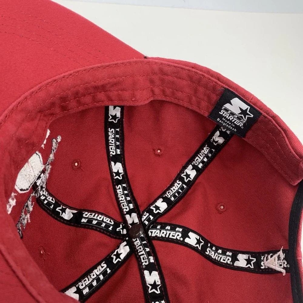 Arkansas 1871 Hat Razorbacks Hogs Red Starter Adjustable Strapback Baseball Cap